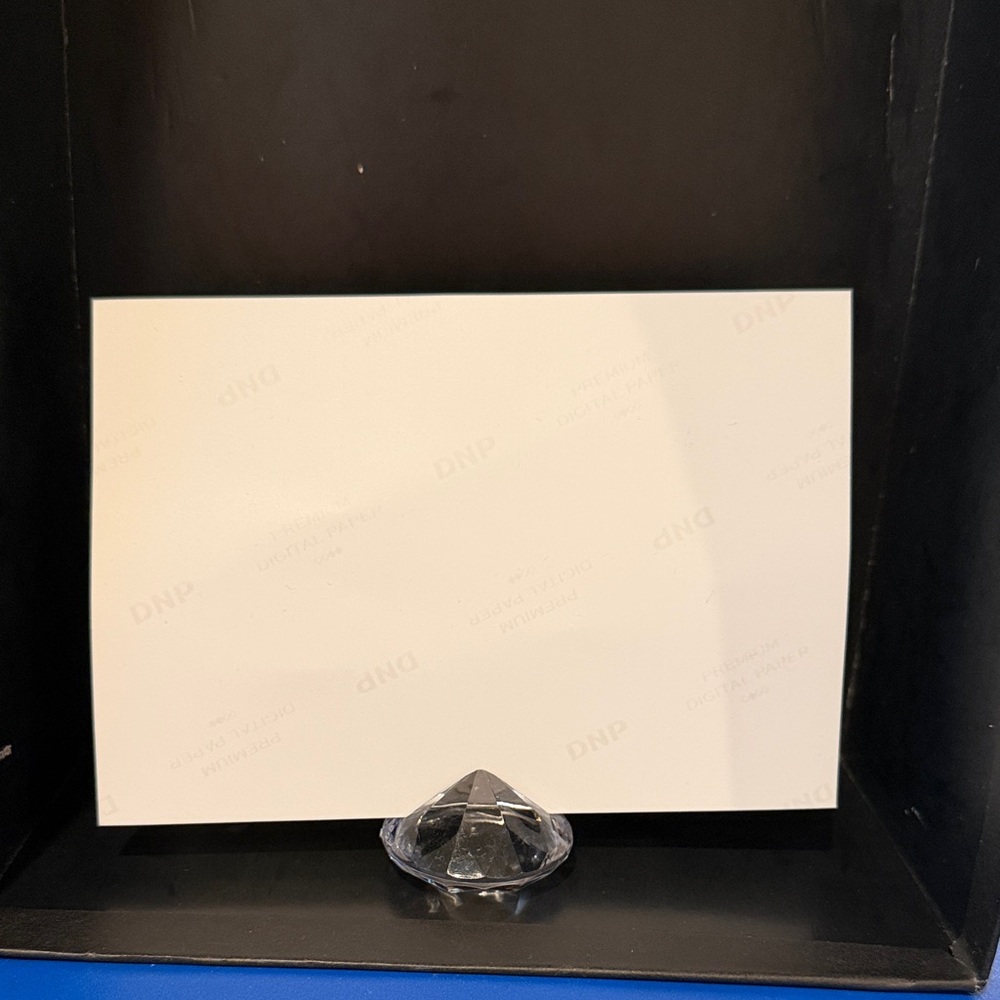 Clear Crystal Card Holder